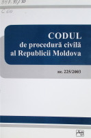 Codul de procedură civilă al Republicii Moldova nr. 225/2003
