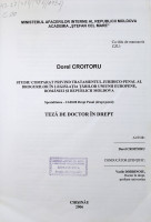 Studiu comparat privind tratamentul juridico-penal al drogurilor în legislația țărilor Uniunii Europene, României și Republicii Moldova