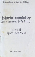 Curs rezumativ de lecții la istoria românilor. Epoca medievală