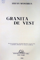 Granița de vest