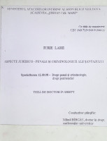 Aspecte juridico - penale și criminologice ale șantajului