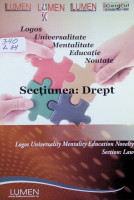 Logos - Universalitate - Mentalitate - Educație - Noutate