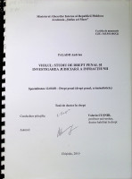 Violul: Studiu de drepr penal și investigarea judiciară a infracțiunii