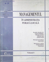 Managementul în administrația publică locală