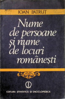 Nume de persoane și nume de locuri românești
